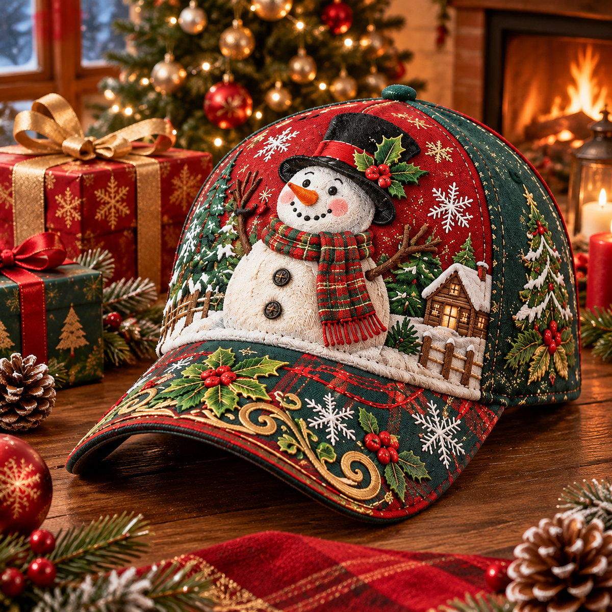Vintage Christmas Holiday Baseball Cap Collection