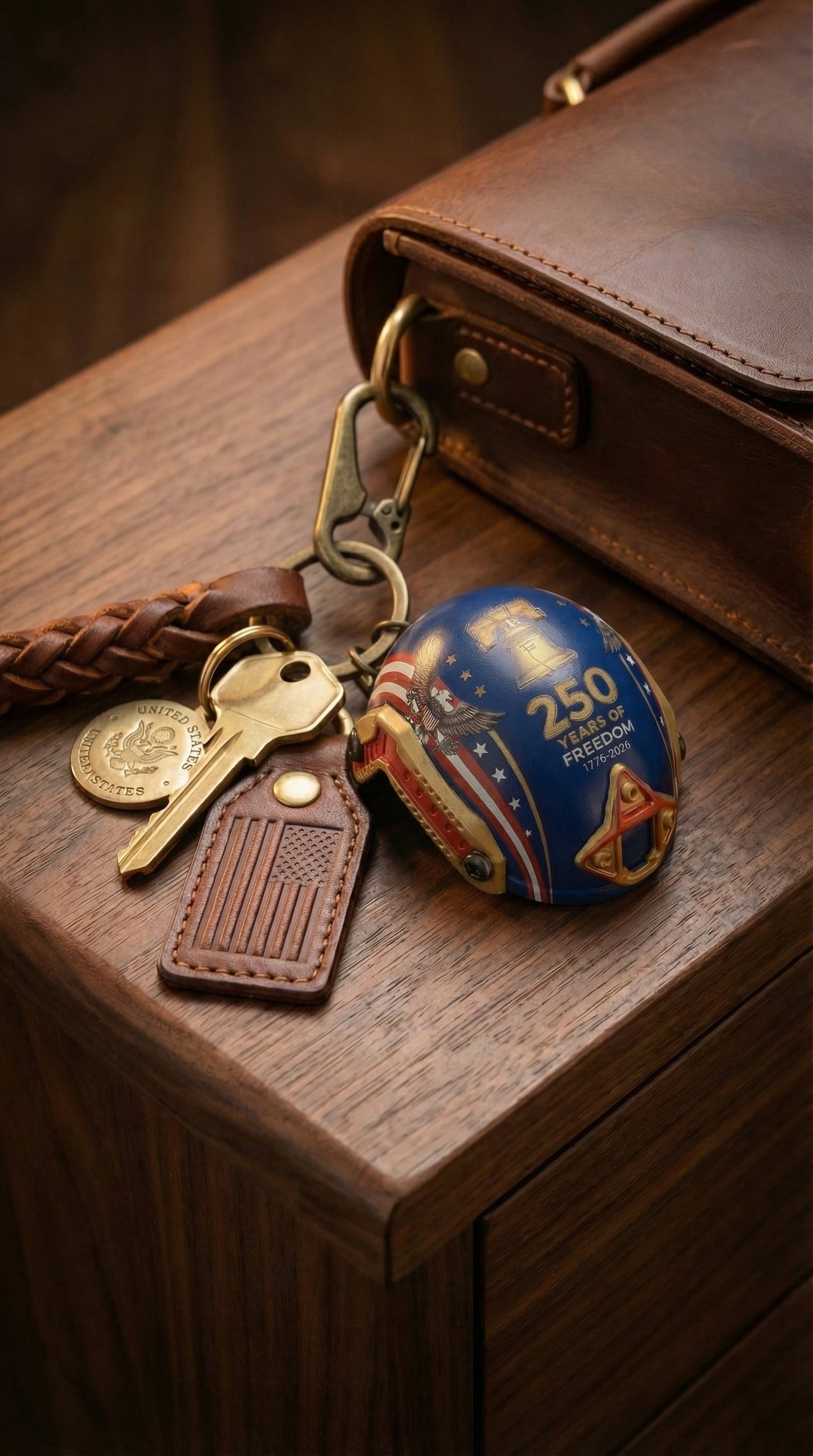 🔥Miniature military helmet-shaped bottle opener key | 250th Anniversary Edition 🇺🇸