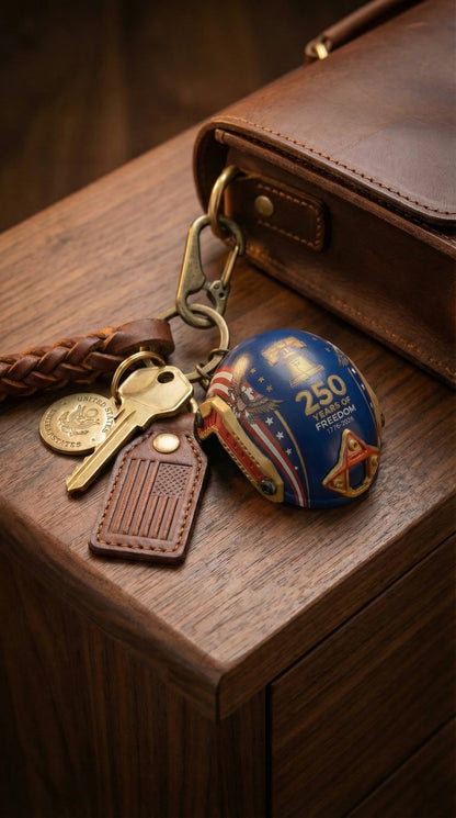 🔥Miniature military helmet-shaped bottle opener key | 250th Anniversary Edition 🇺🇸
