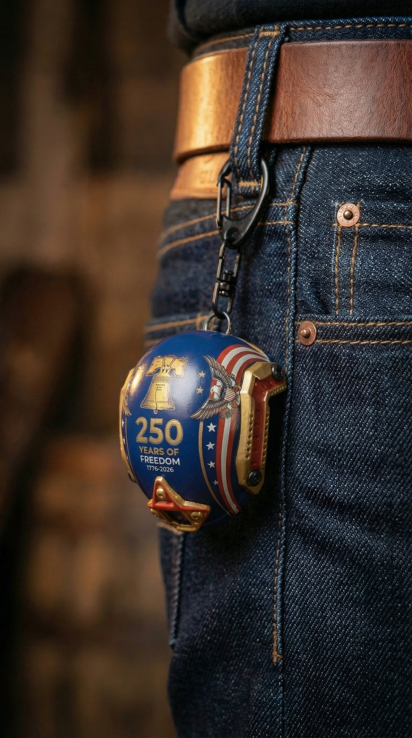 🔥Miniature military helmet-shaped bottle opener key | 250th Anniversary Edition 🇺🇸