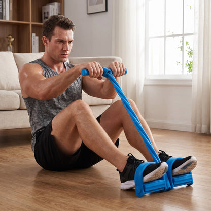 8-Tube Pedal Resistance Band | Your At-Home Full-Body Workout Solution