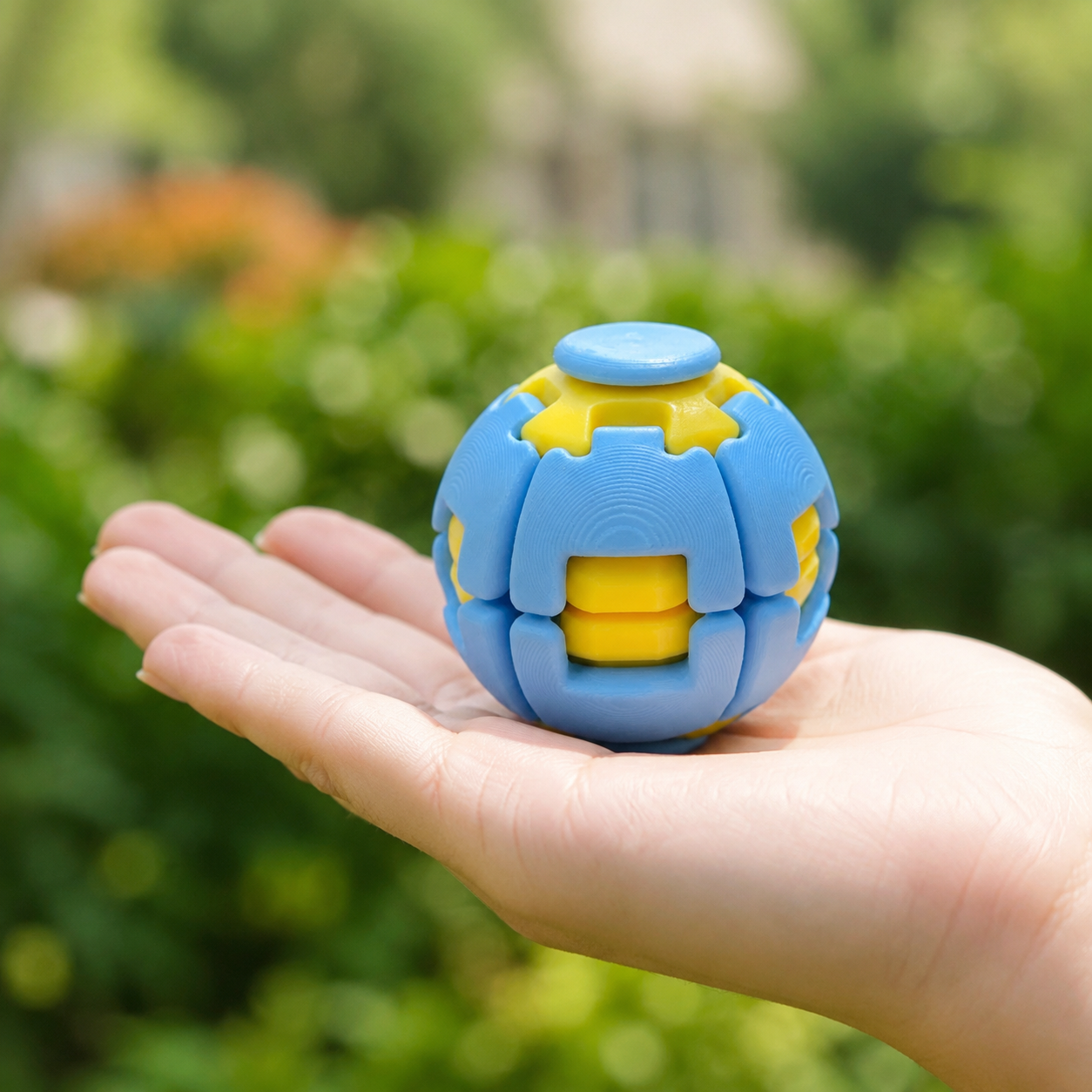 Magic Squishy Spinning Ball – Press-to-Spin Pocket Fidget Toy