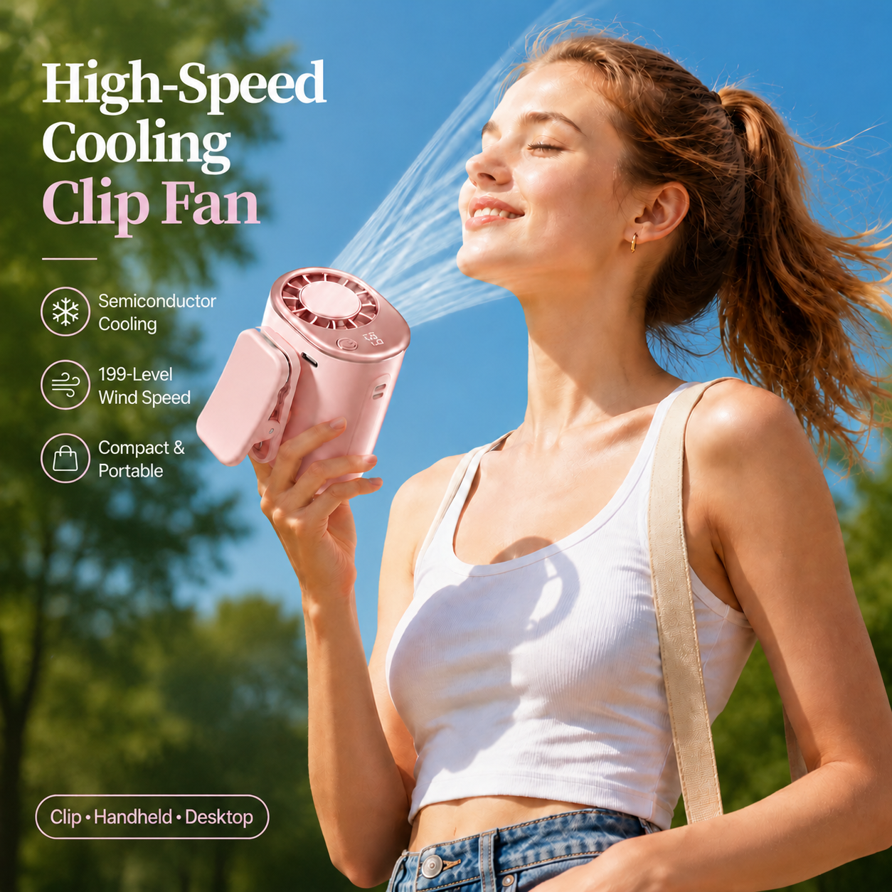 🎁Last Day 50% OFF🔥Portable Clip-On Waist Cooling Fan | Semiconductor Cooling & 199 Speed Levels