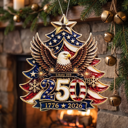 1776–2026 Liberty Eagle Christmas Ornament