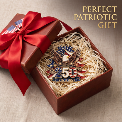 1776–2026 Liberty Eagle Christmas Ornament