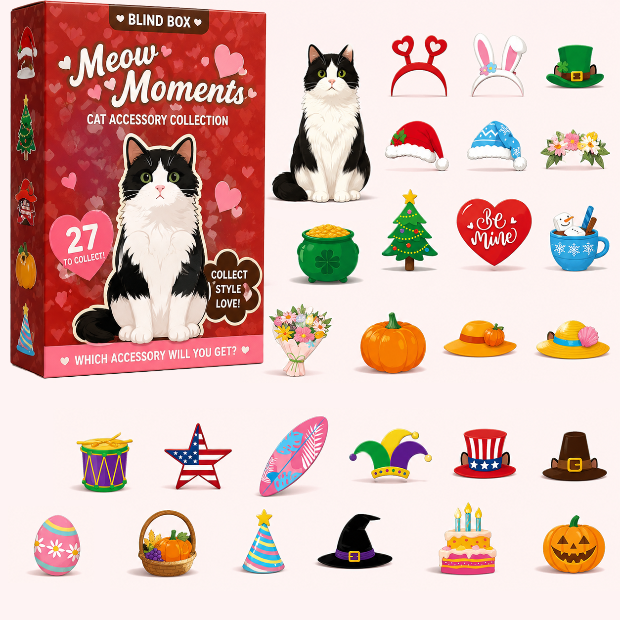 24-Day Christmas Animal Wooden Advent Calendar