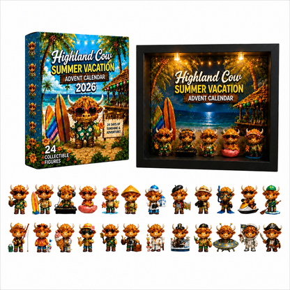 🔥FLASH SALE 50% OFF - 🐮Highland Cow Summer Vacation Advent Calendar 2026
