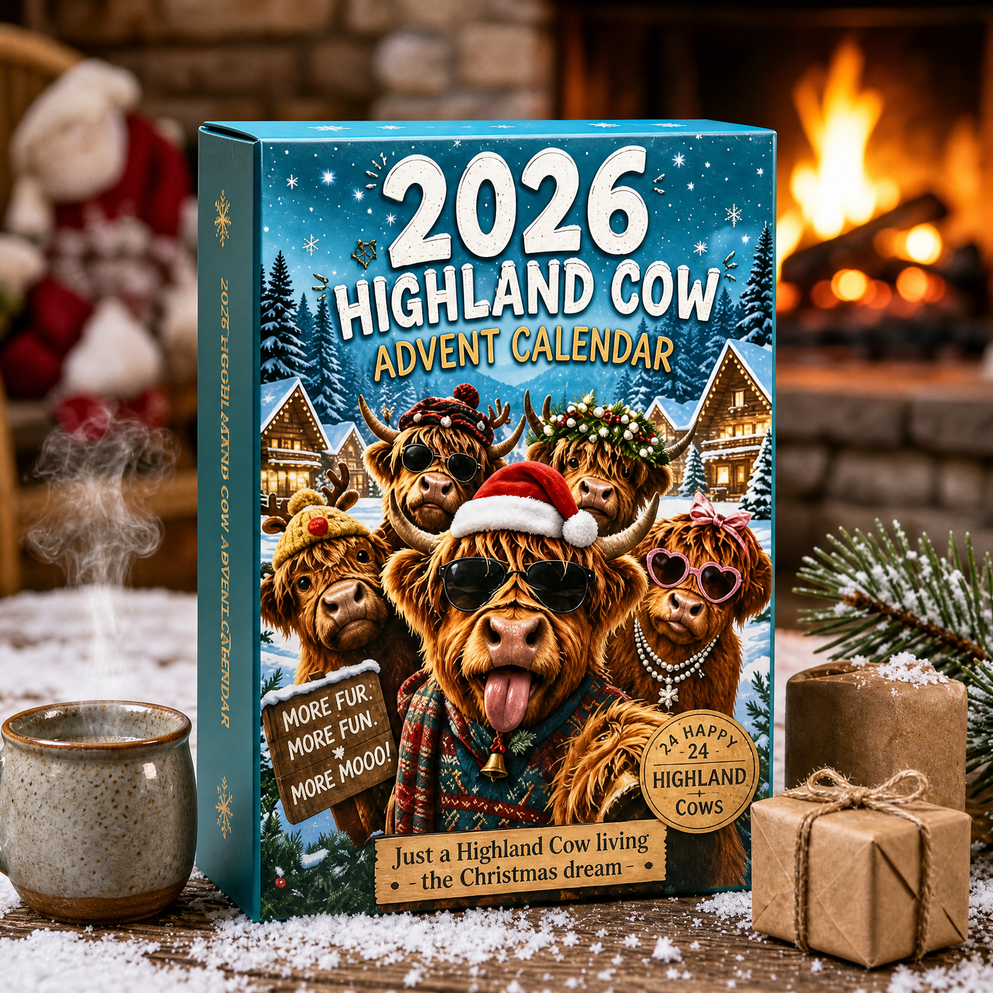 2026 Highland Cow Advent Calendar