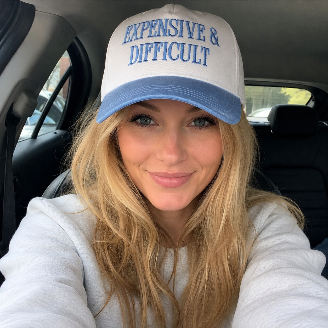 Expensive & Difficult Two-Tone Trucker Hat | Unapologetic Vibe For Girls