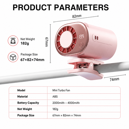 🎁Last Day 50% OFF🔥Portable Clip-On Waist Cooling Fan | Semiconductor Cooling & 199 Speed Levels