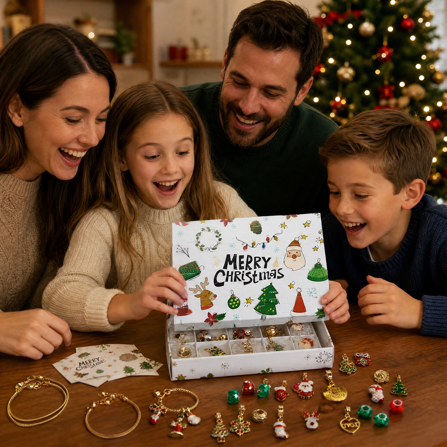 🎄DIY CHRISTMAS ADVENT CALENDAR BRACELETS SET