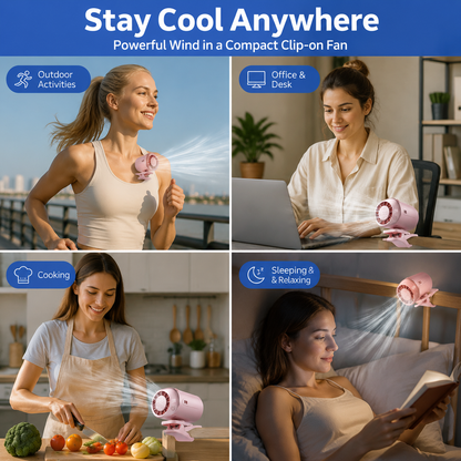 🎁Last Day 50% OFF🔥Portable Clip-On Waist Cooling Fan | Semiconductor Cooling & 199 Speed Levels