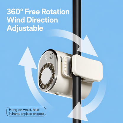 🎁Last Day 50% OFF🔥Portable Clip-On Waist Cooling Fan | Semiconductor Cooling & 199 Speed Levels