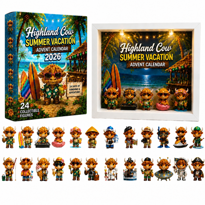 🔥FLASH SALE 50% OFF - 🐮Highland Cow Summer Vacation Advent Calendar 2026
