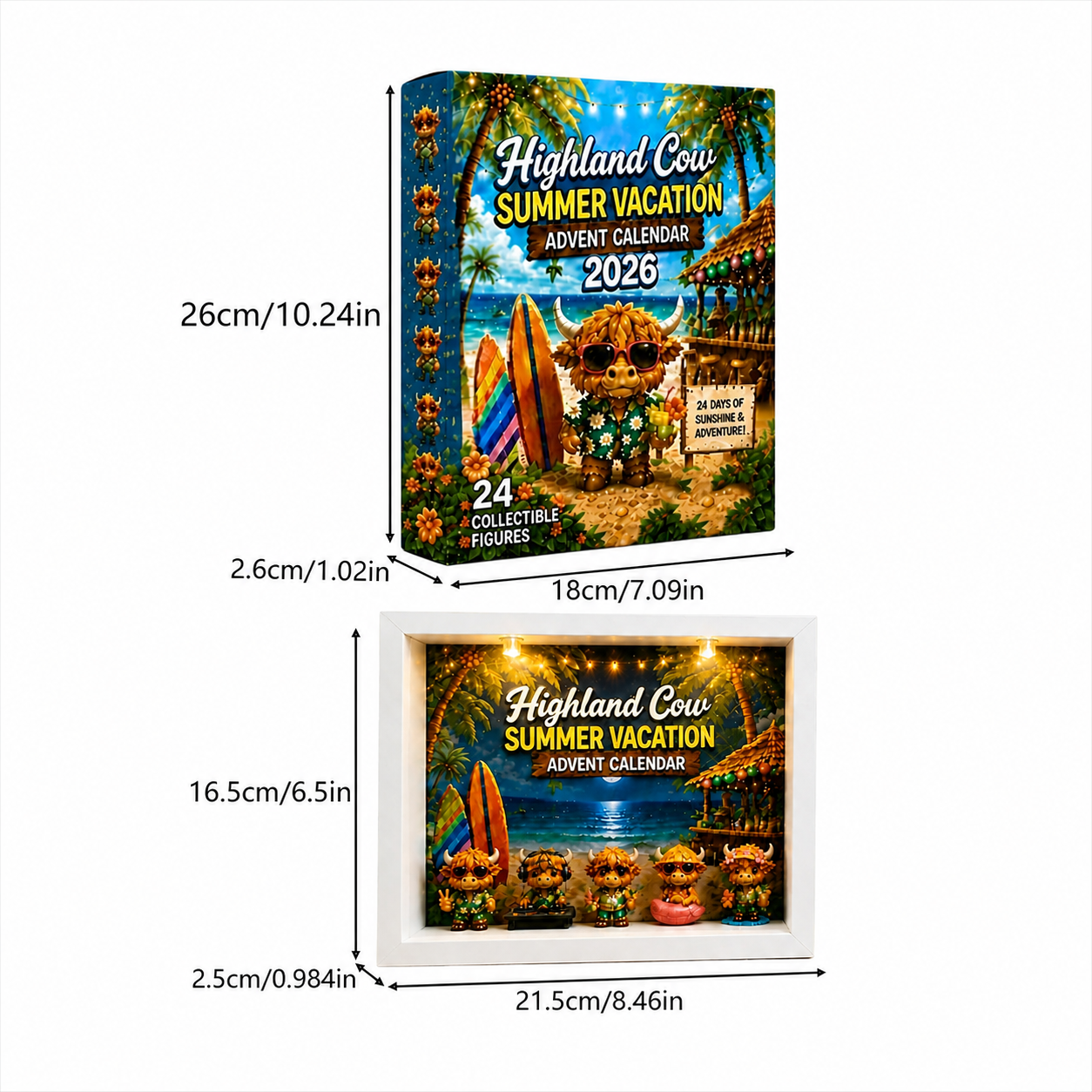 🔥FLASH SALE 50% OFF - 🐮Highland Cow Summer Vacation Advent Calendar 2026