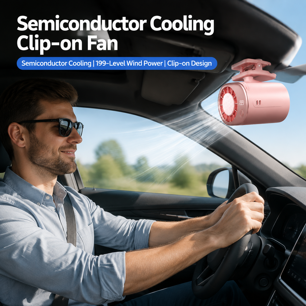 🎁Last Day 50% OFF🔥Portable Clip-On Waist Cooling Fan | Semiconductor Cooling & 199 Speed Levels