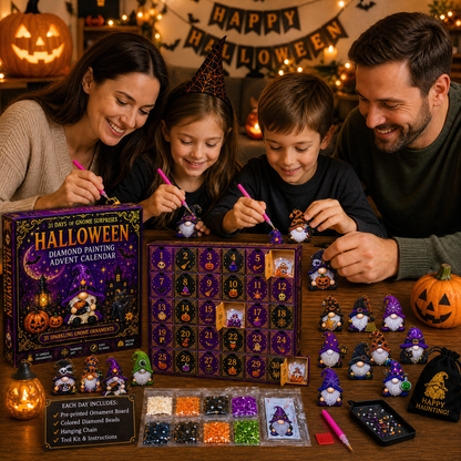 🎃✨ 31 Days of Gnome Surprises Halloween Diamond Painting Advent Calendar