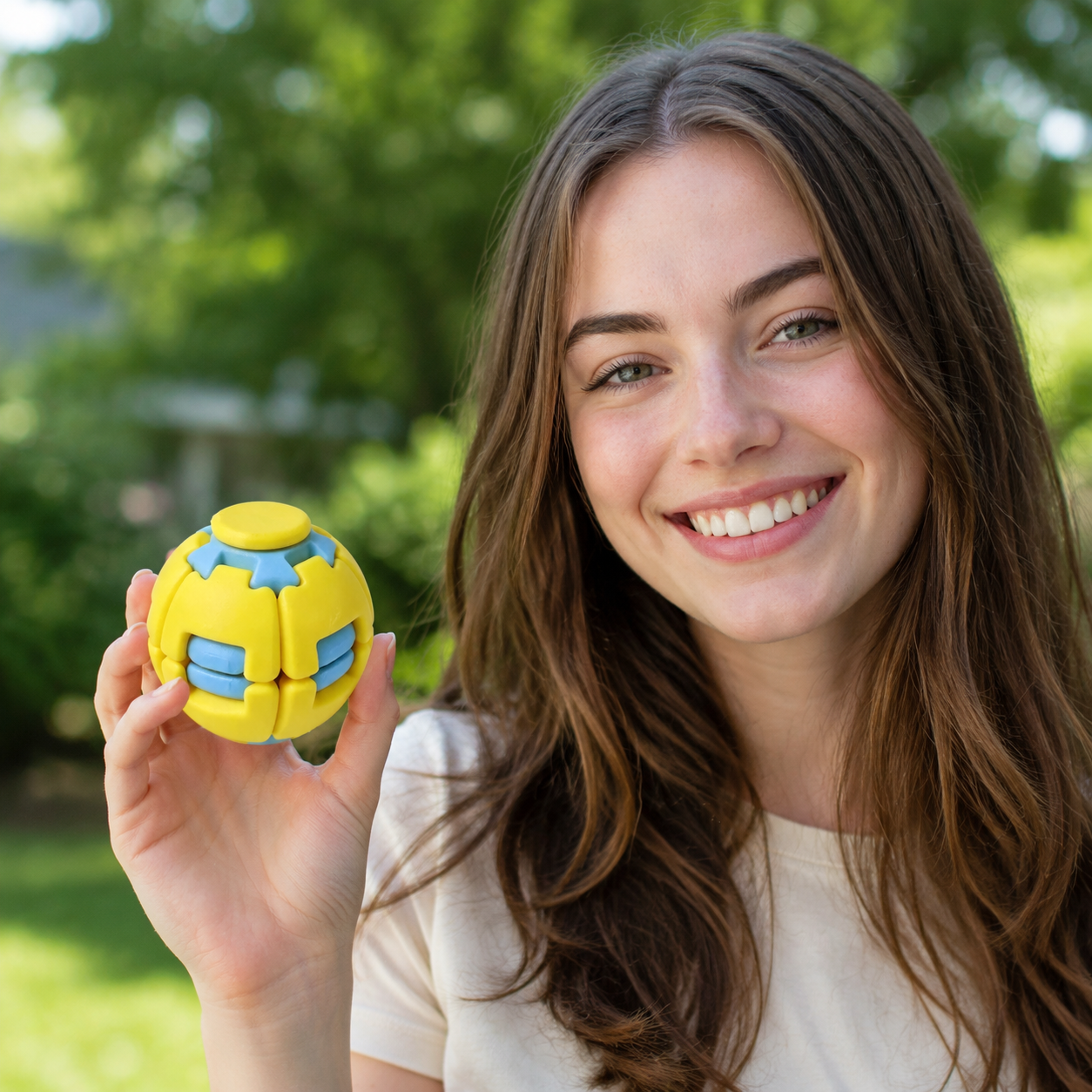 Magic Squishy Spinning Ball – Press-to-Spin Pocket Fidget Toy