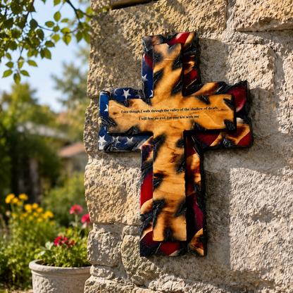 Tattered Flag Cross