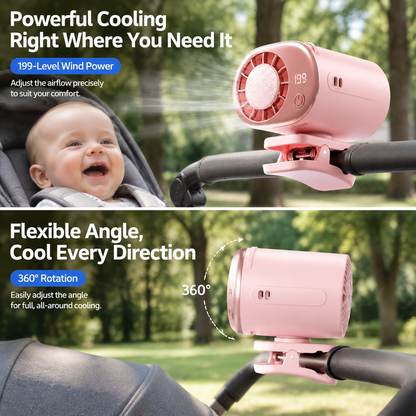 🎁Last Day 50% OFF🔥Portable Clip-On Waist Cooling Fan | Semiconductor Cooling & 199 Speed Levels