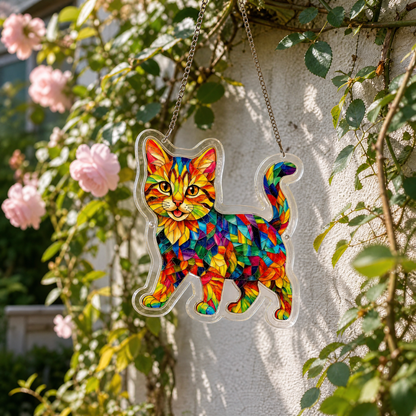 DIY Acrylic Cat Puzzle Suncatcher – Colorful Window Hanging Decor For Cat Lovers