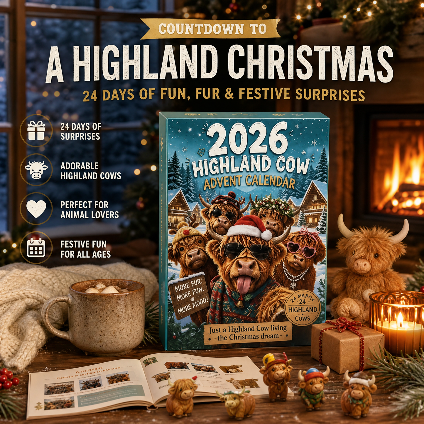 2026 Highland Cow Advent Calendar
