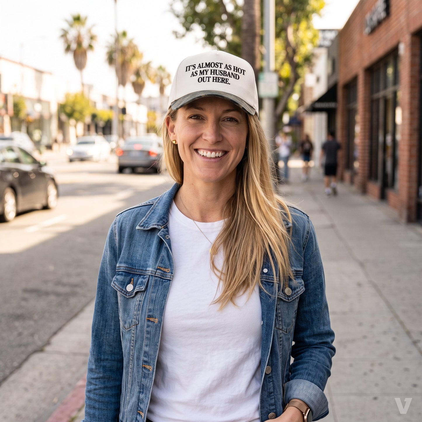 Funny "Almost As Hot As My Husband" Embroidered Hat