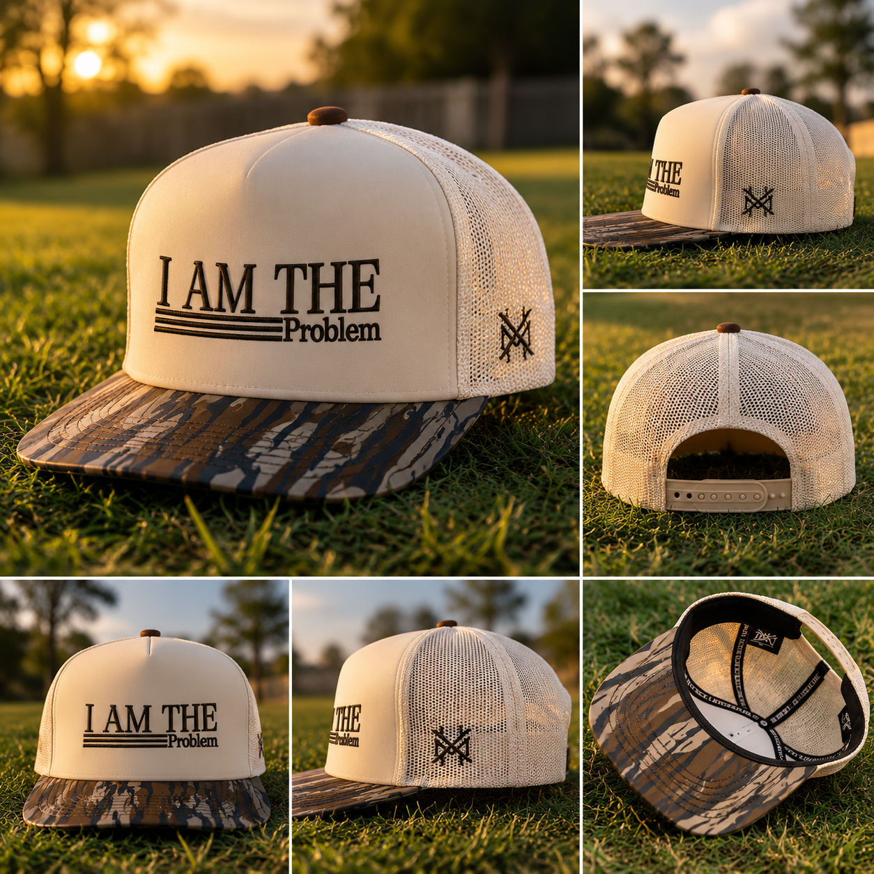 I Am The Problem Trucker Hat – Funny Mesh Snapback Cap for Men & Women