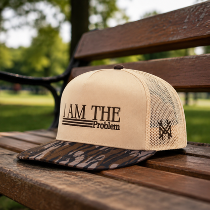 I Am The Problem Trucker Hat – Funny Mesh Snapback Cap for Men & Women