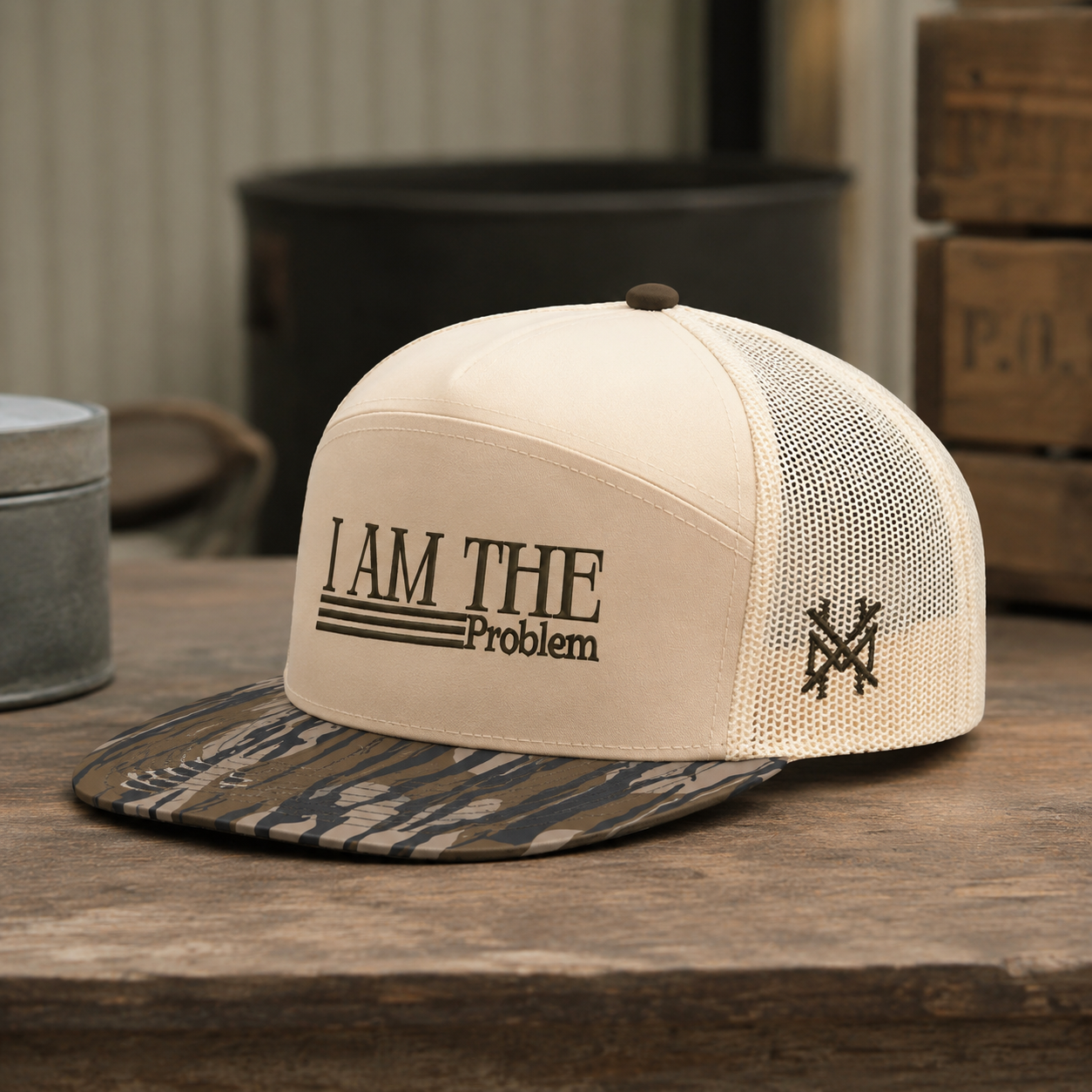 I Am The Problem Trucker Hat – Funny Mesh Snapback Cap for Men & Women