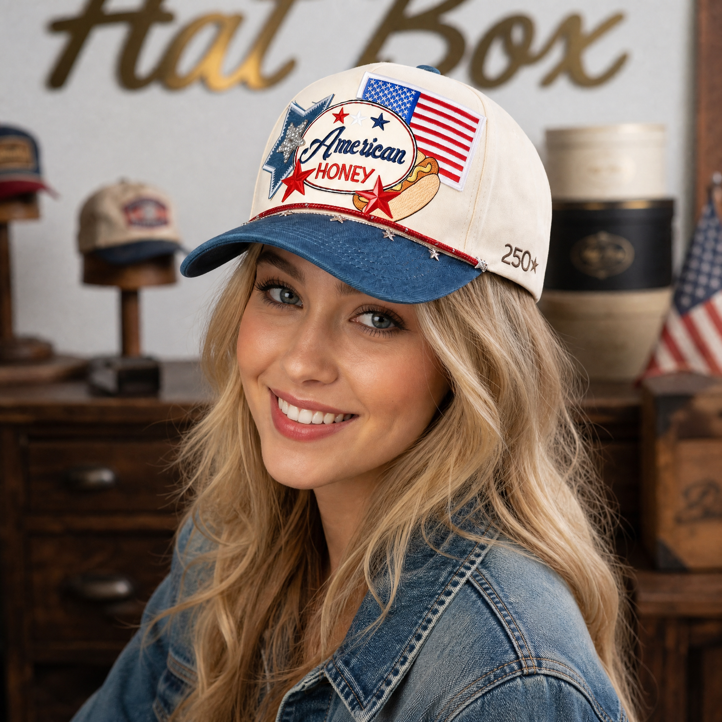 🇺🇸 American Honey Cap – A Retro Hat Made for True American Spirit