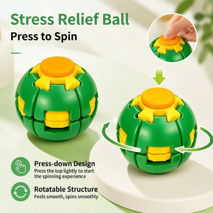 Magic Squishy Spinning Ball – Press-to-Spin Pocket Fidget Toy