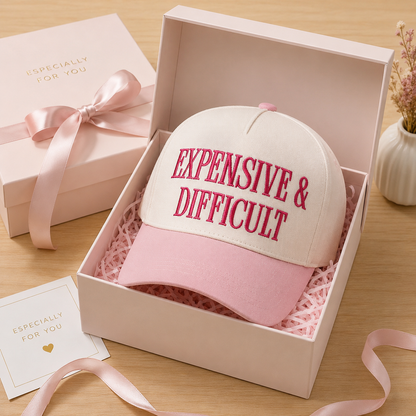 Expensive & Difficult Two-Tone Trucker Hat | Unapologetic Vibe For Girls