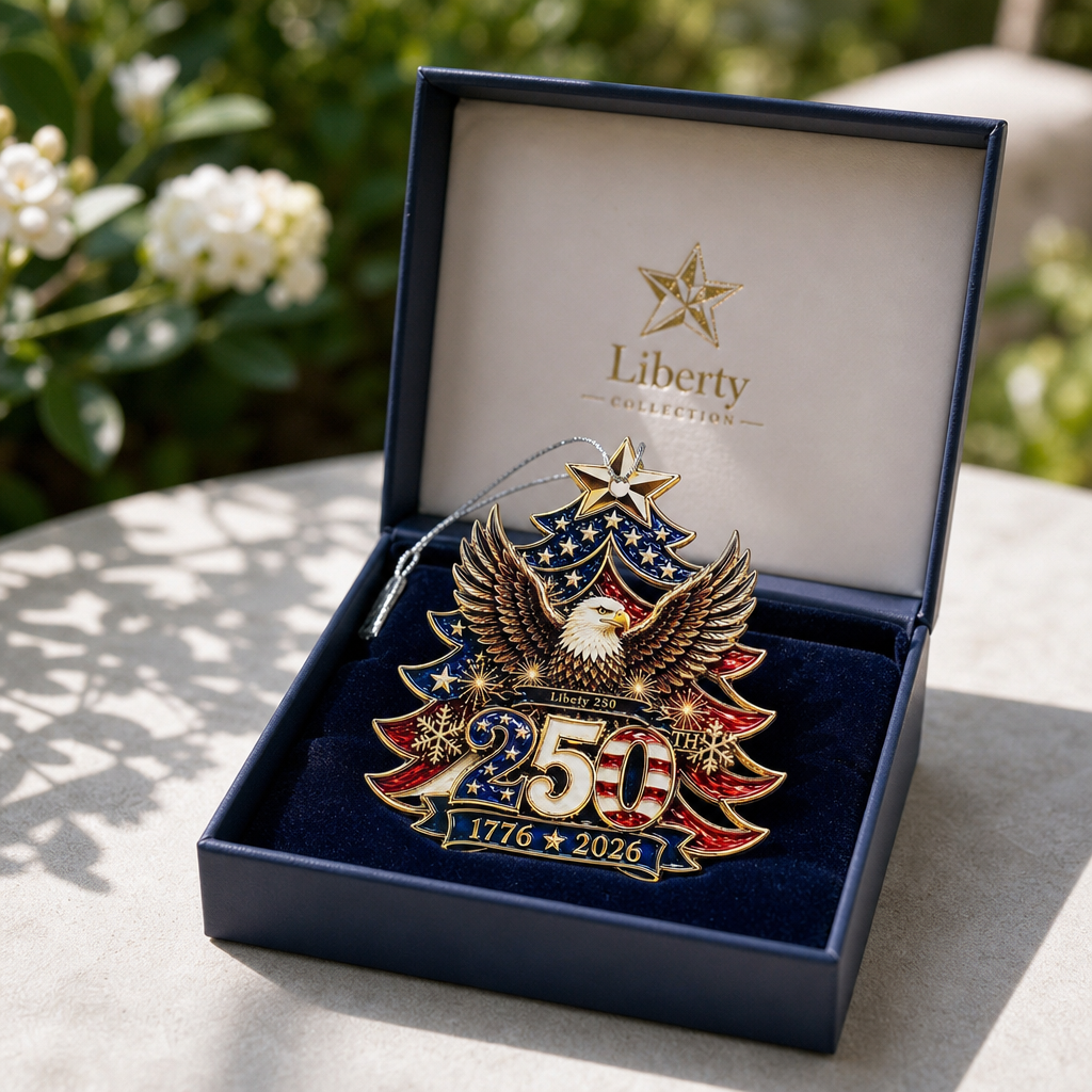 1776–2026 Liberty Eagle Christmas Ornament