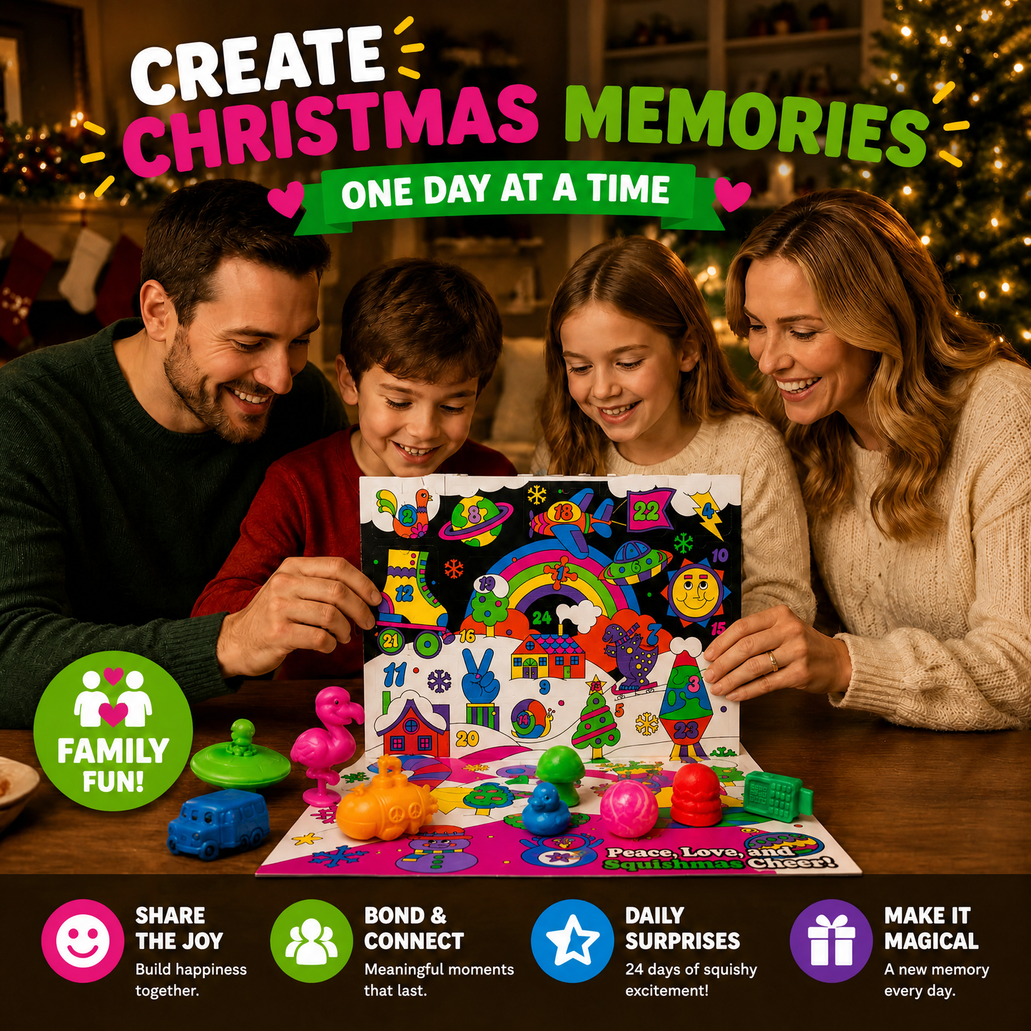🎄 24-Day Squishy Advent Calendar – A New Surprise Every Day 🎁