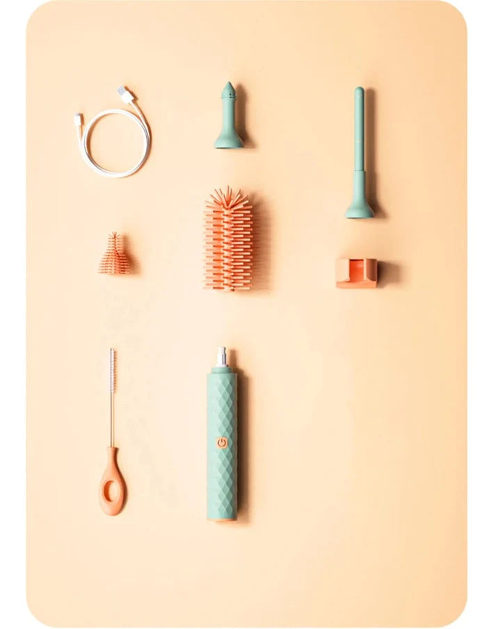 👼🧴Baby bottle companion - Silicone Electric Bottle Washer💦